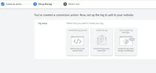 google ads conversion setup