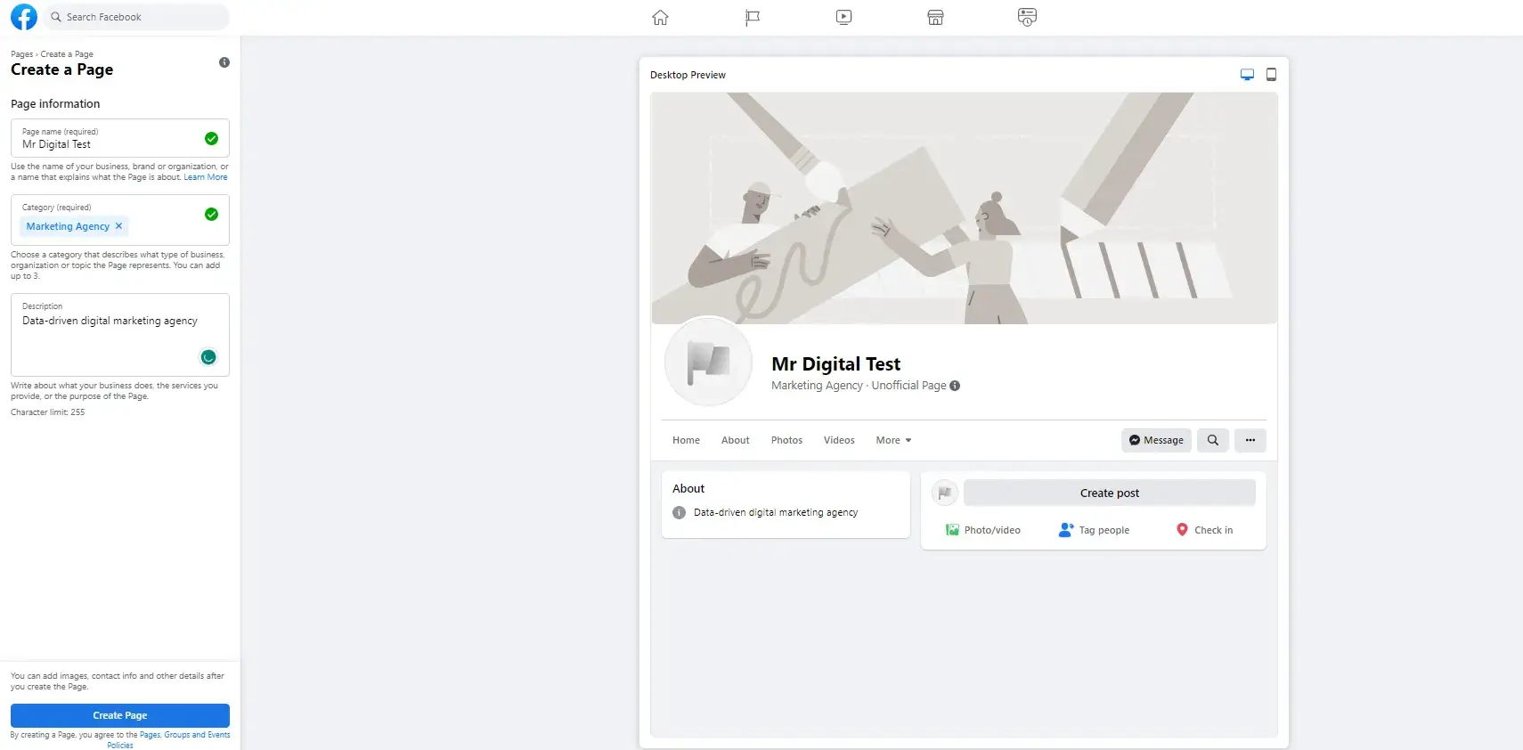 facebook page creation1